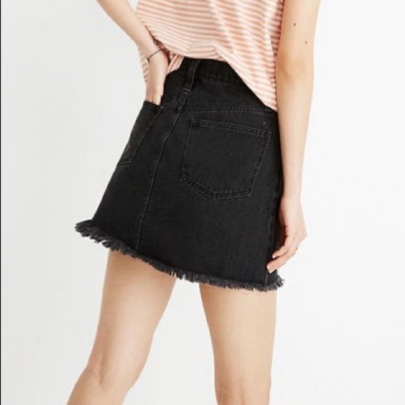 Madewell Rigid Denim A-Line Mini Skirt Lunar Size 31 - Picture 4 of 11